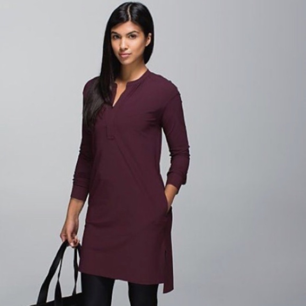 Lululemon Stretchable Effortless V Neck Dress - Picture 2 of 7